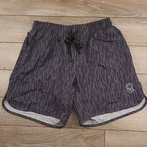 ZERO FOXTROT Grey Striped Military Small‎ 7" Mens Athletic Workout Shorts NWOT